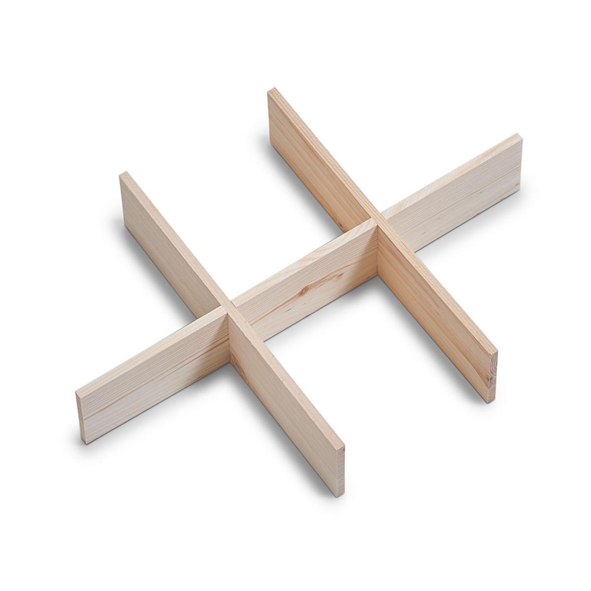 Organizer Allzweckkisten-Set Naturfarben - Naturfarben, Basics, Holz (40/14/30cm) - Zeller Present