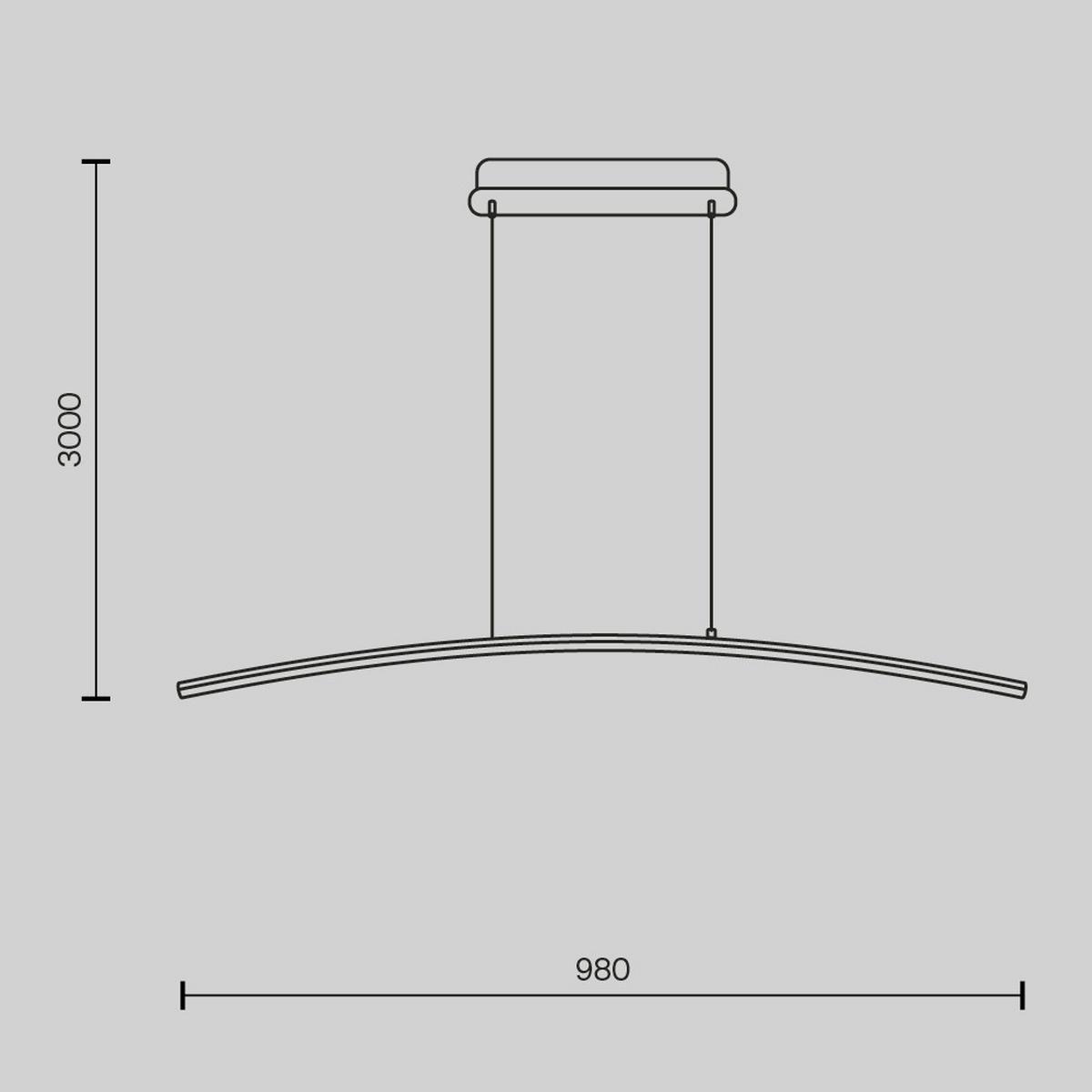 Pendelleuchte Mod243pl-L18bk - Schwarz, Design, Metall (98/305.7/7cm) - MAYTONI