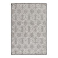 Flachwebeteppich Aruba Grau ca. 80x150cm - Grau, Design, Textil (80/150cm)