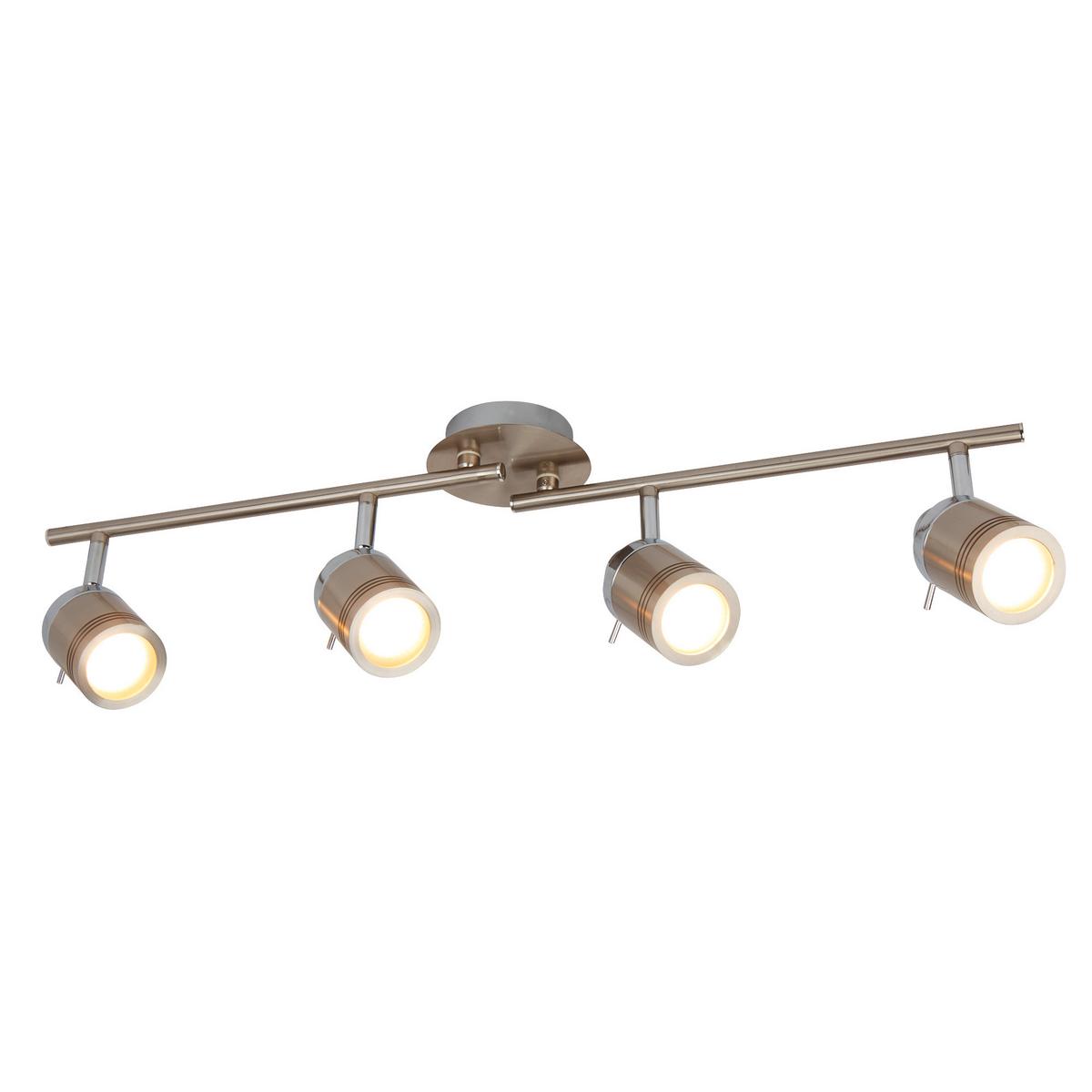 Mennyezeti Lámpa 4lt 6604ss - Design, műanyag/üveg (79/19.5/13cm)