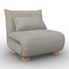 BÄDDFÅTÖLJ BELLA - beige/naturfärgad, Modern, metall/trä (85/76/84cm) - Bessagi Home