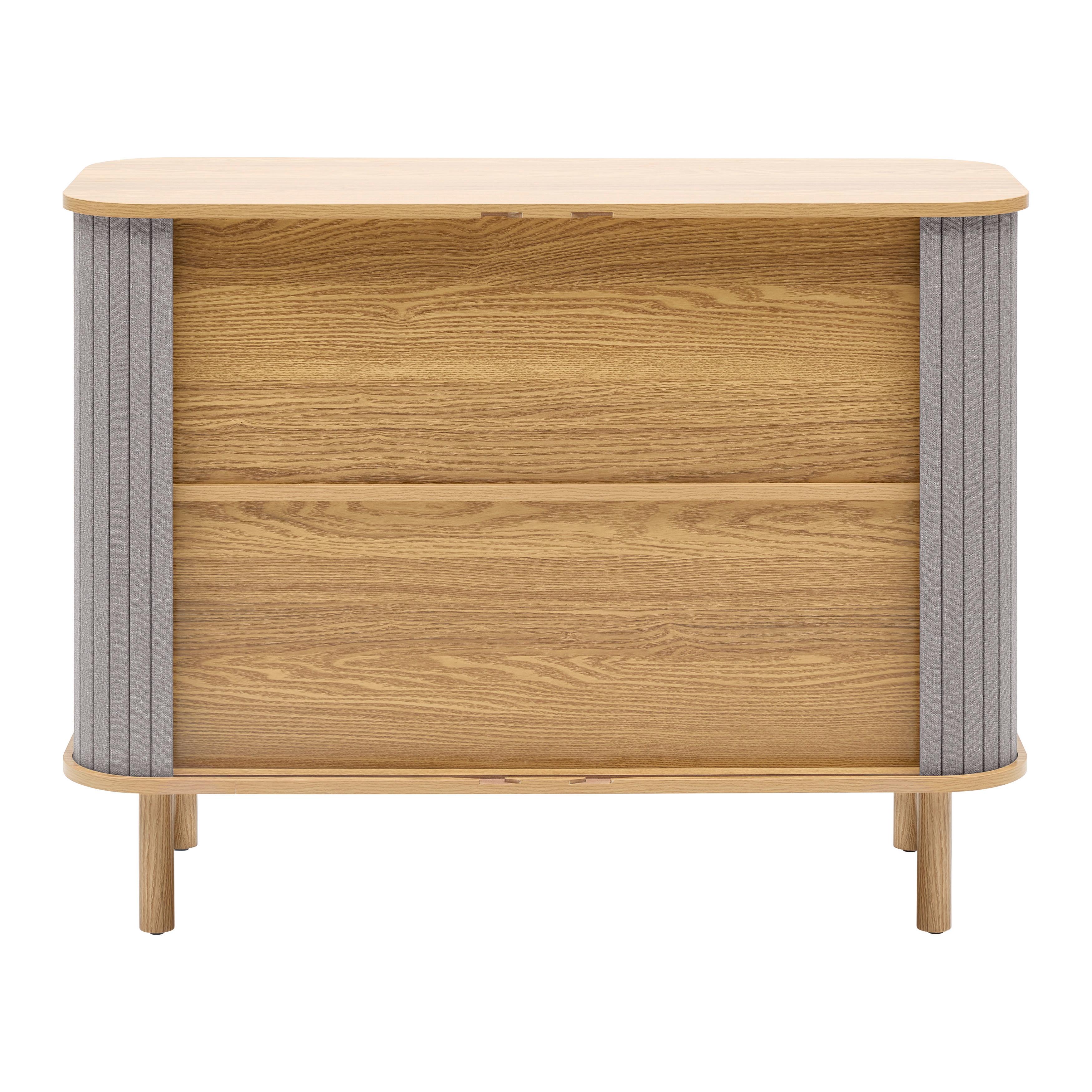 BYRÅ ARVID -EXKLUSIV- - grå/naturfärgad, Modern, trämaterial/trä (100/75/40cm) - Mömax