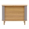 BYRÅ ARVID -EXKLUSIV- - grå/naturfärgad, Modern, trämaterial/trä (100/75/40cm) - Mömax