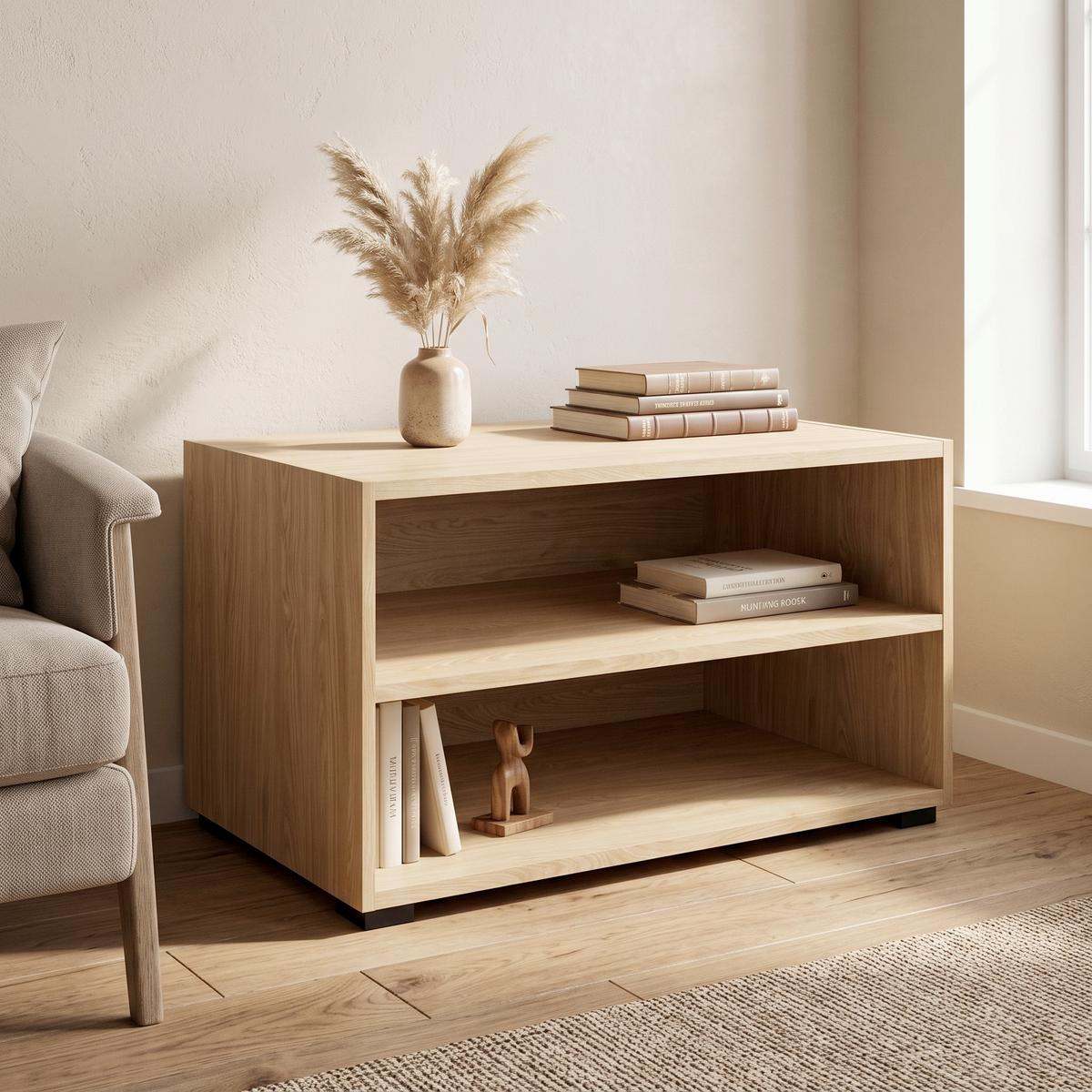 Etajeră Unit-Elements Mini - culoare lemn stejar, Modern, material pe bază de lemn (91,2/44,8/40cm) - Ondega