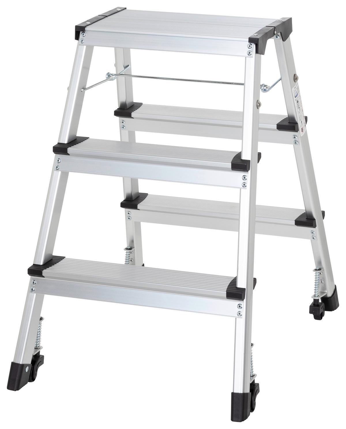 Zložljiva Lestev Solid Iv, Aluminij - barve aluminija, Basics, kovina (43/67/21cm) - MID.YOU