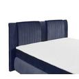 Boxspringbett in Dunkelblau ca. 180x200 cm inkl. Topper - Blau/Silberfarben, KONVENTIONELL, Holzwerkstoff/Kunststoff (180/200cm) - Livetastic Boxspringbett in Dunkelblau ca. 180x200 cm inkl. Topper - Blau/Silberfarben, KONVENTIONELL, Holzwerkstoff/Kunststoff (180/200cm) - Livetastic
