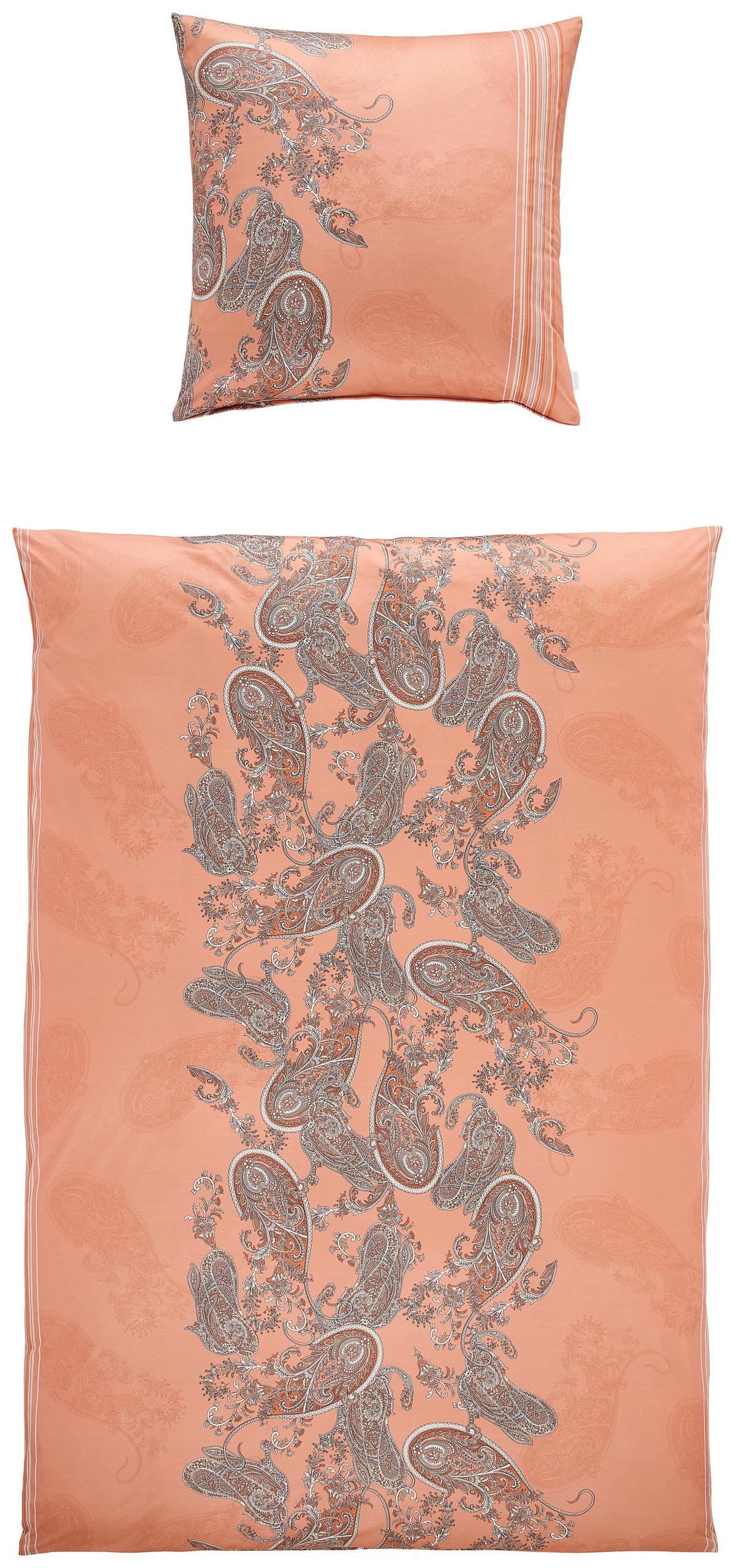 POŚCIEL RAYA - terakota, Design, tkanina (135/200cm) - Estella