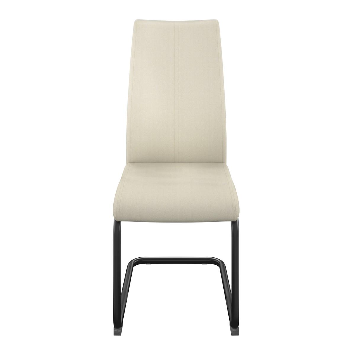 Stolica Anne - crna/krem, Konvencionalno, metal/tekstil (44/96/57cm) - Best Price