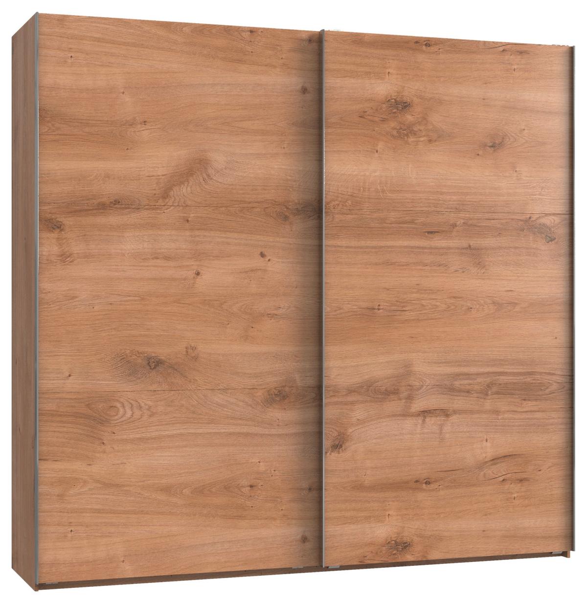 Ormar S Kliznim Vratima Level 36 A - boje hrasta/boje kroma, Moderno, drvni materijal (250/236/65cm) - Modern Living