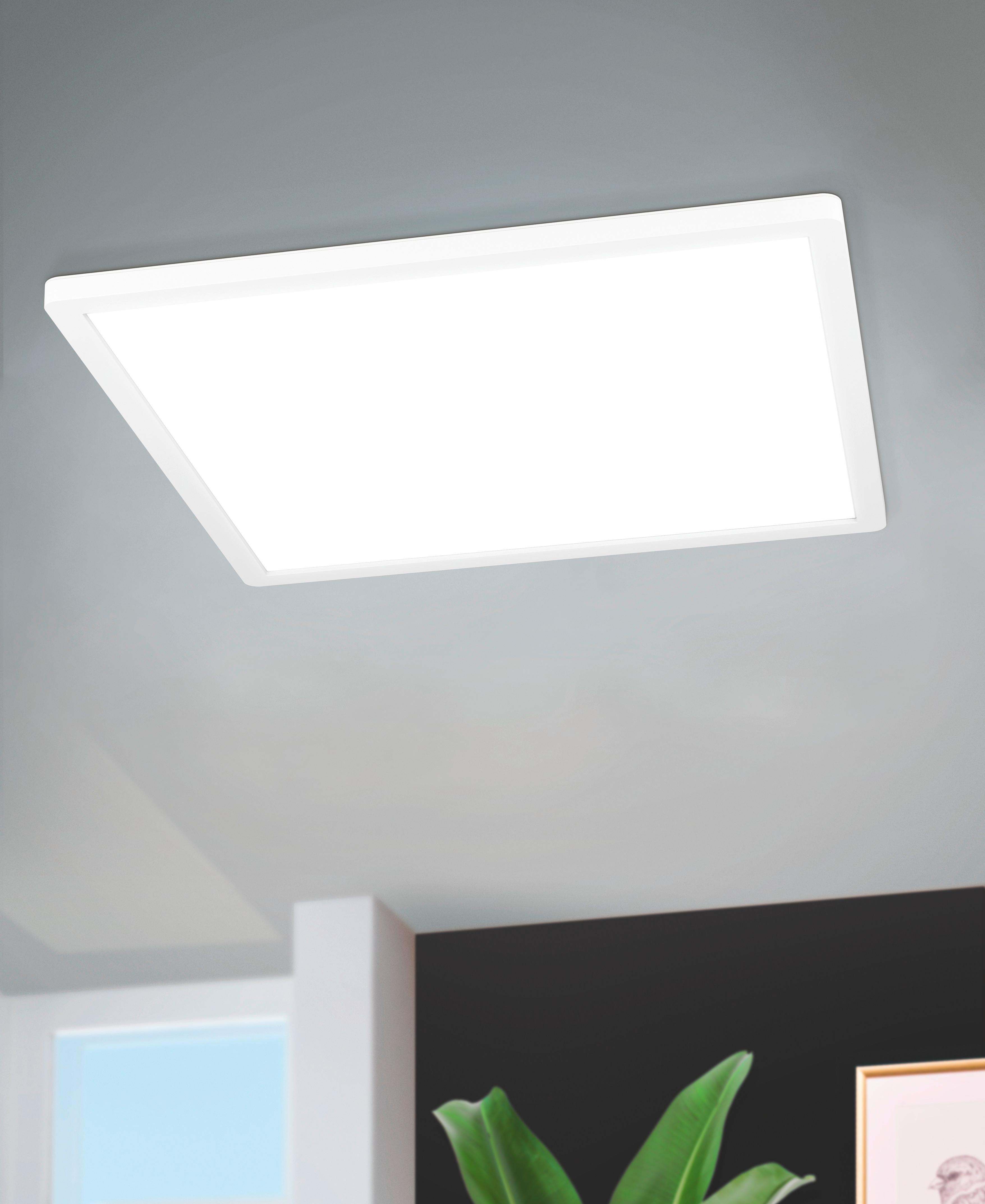 LAMPA SUFITOWA LED 900089* ROVITO-Z - biały, Design, tworzywo sztuczne (42/42/2,5cm) - Eglo