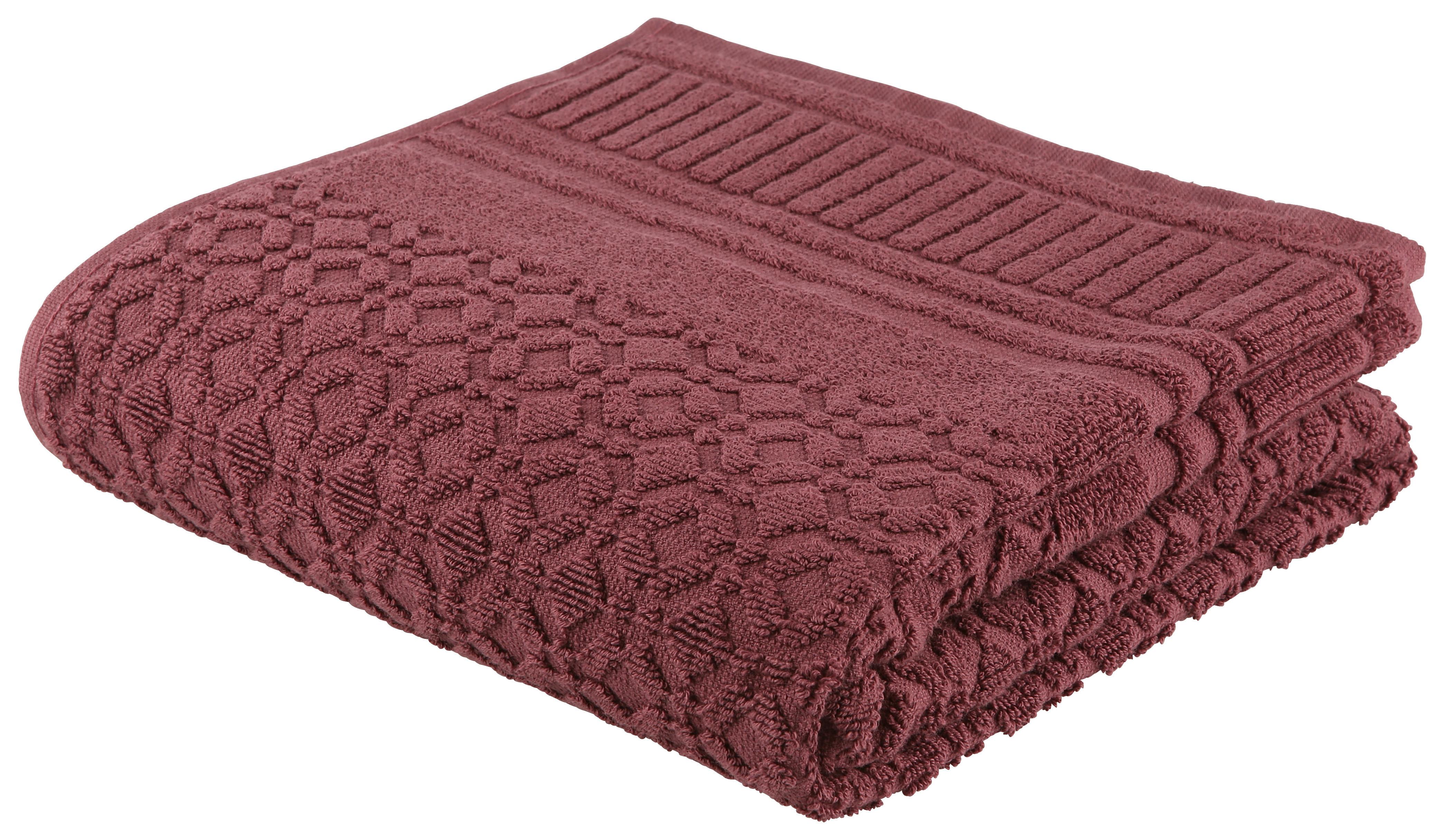 Handtuch Carina Mauve - Lila, Romantik / Landhaus, Textil (50/100cm) - Modern Living