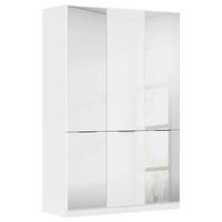 Ormar Za Odjeću Max - bijela/siva, Konvencionalno, drvni materijal/plastika (136/210/54cm) - Modern Living