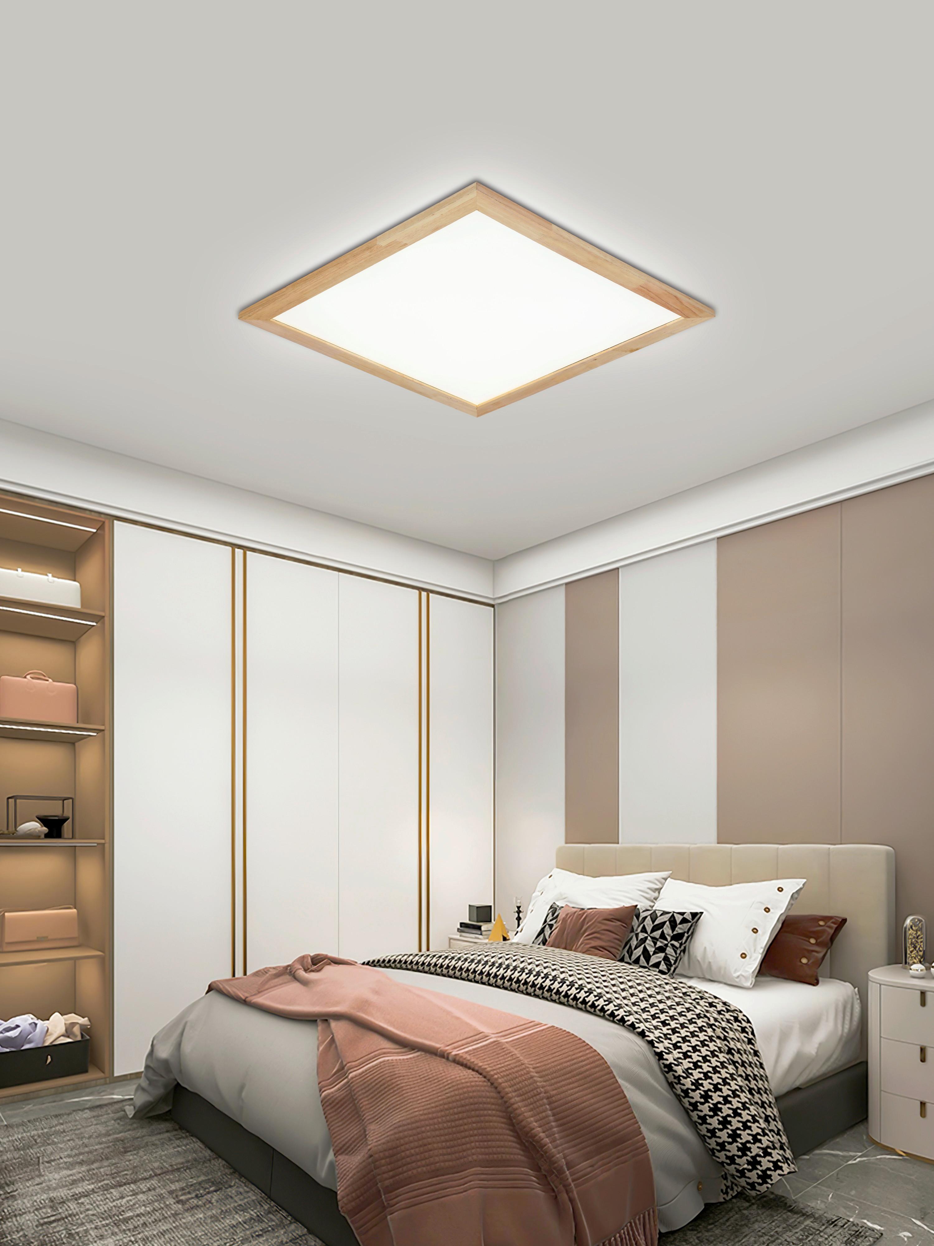 LAMPA SUFITOWA LED COURTNEY - kolor naturalny/biały, Modern, tworzywo sztuczne/metal (60/4,5/60cm) - Bessagi Home