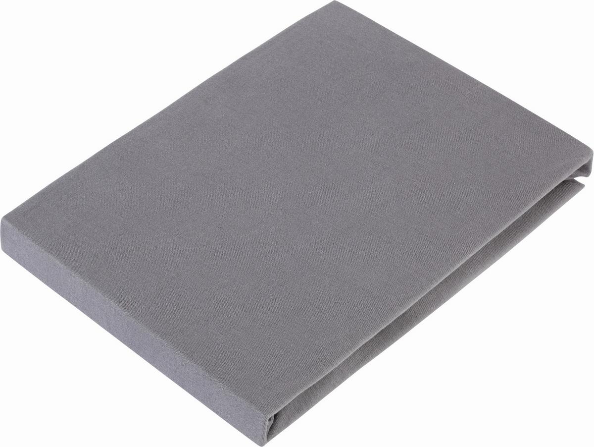 Fixleintuch Basic in Titanfarben ca. 100x200cm - Titanfarben, Textil (100/200cm) - Modern Living