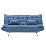 Zofa S Posteljno Funkcijo Cloud - srebrna/temno modra, kovina/tekstil (196/92/98cm) - Mömax modern living