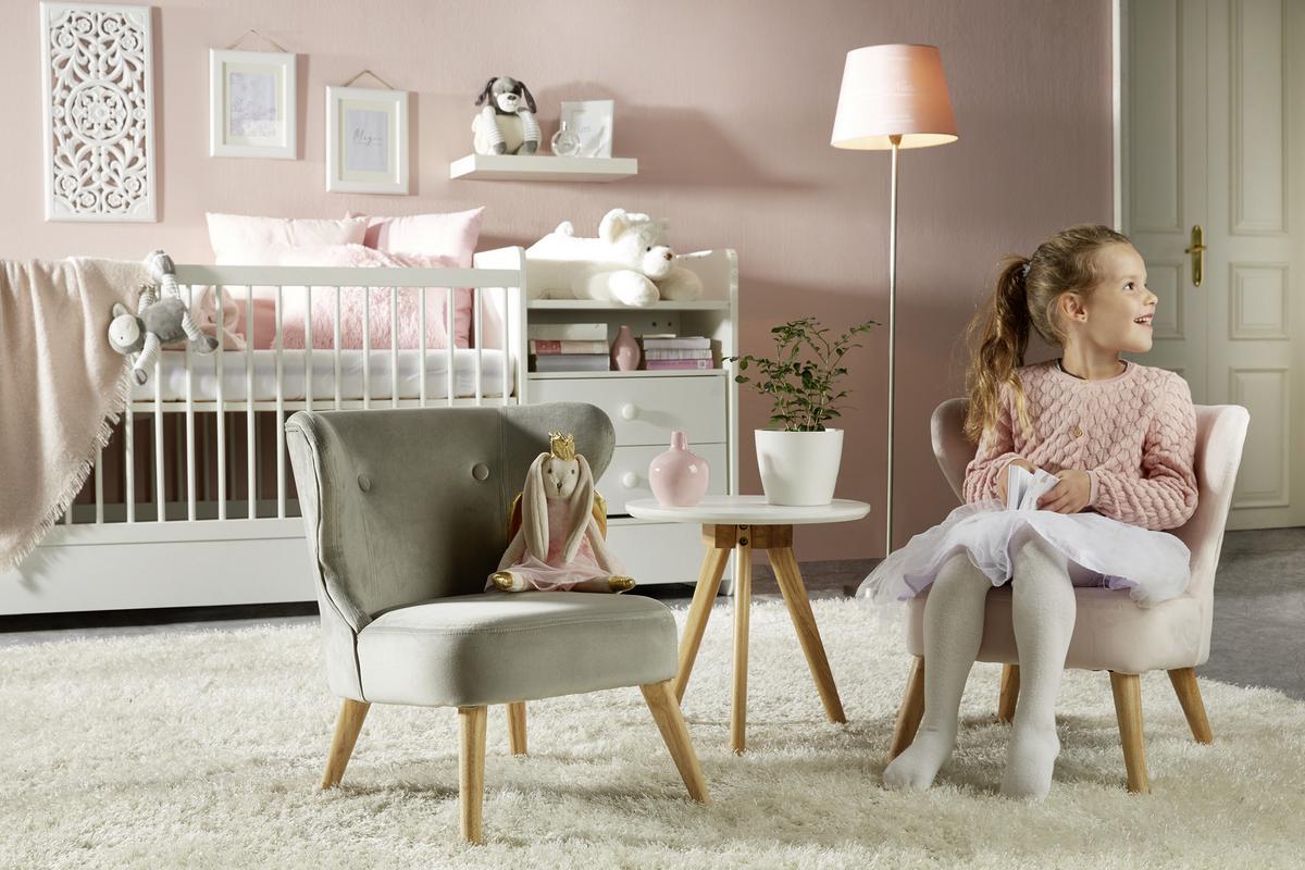 Gitterbett in Weiss ca. 70x140cm - Weiss, Modern, Holzwerkstoff (204,4/95/75cm) - Premium Living