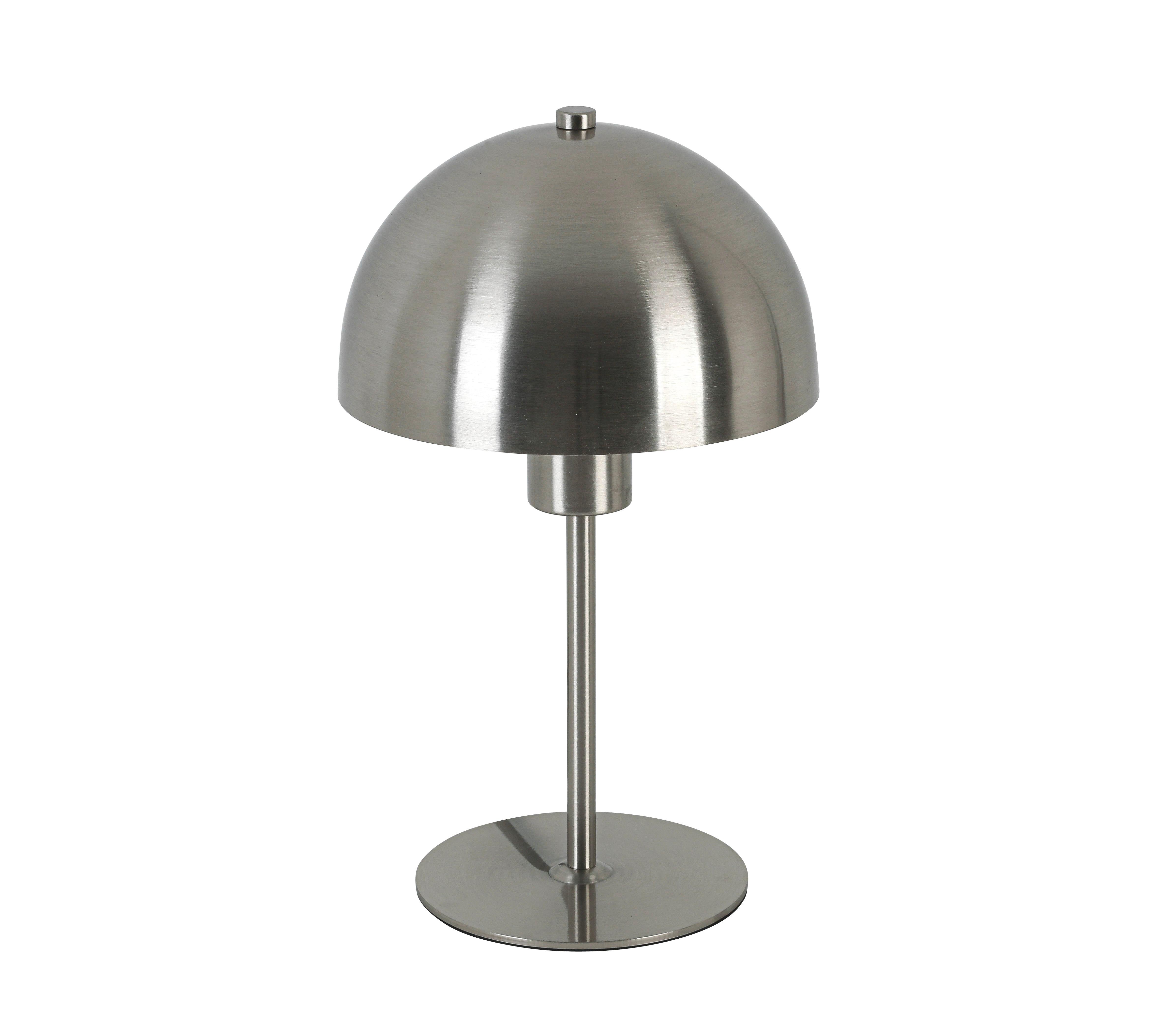 BORDSLAMPA MUSCH - nickelfärgad/svart, Modern, metall/plast (18/18/30cm) - Mömax