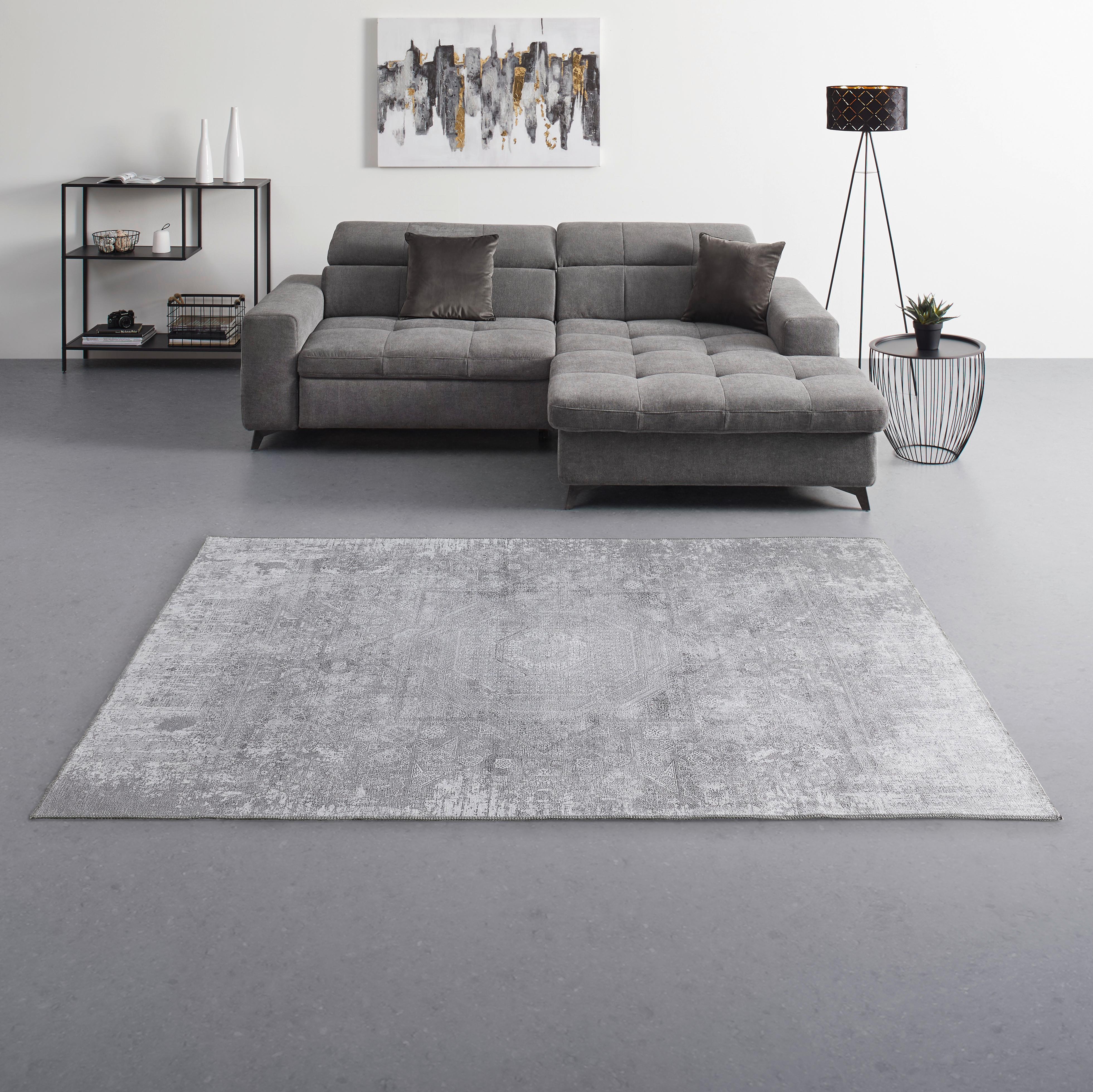 Flachwebeteppich Olivia 1 in Creme ca. 80x200cm - Creme, KONVENTIONELL, Textil (80/200cm) - Mömax