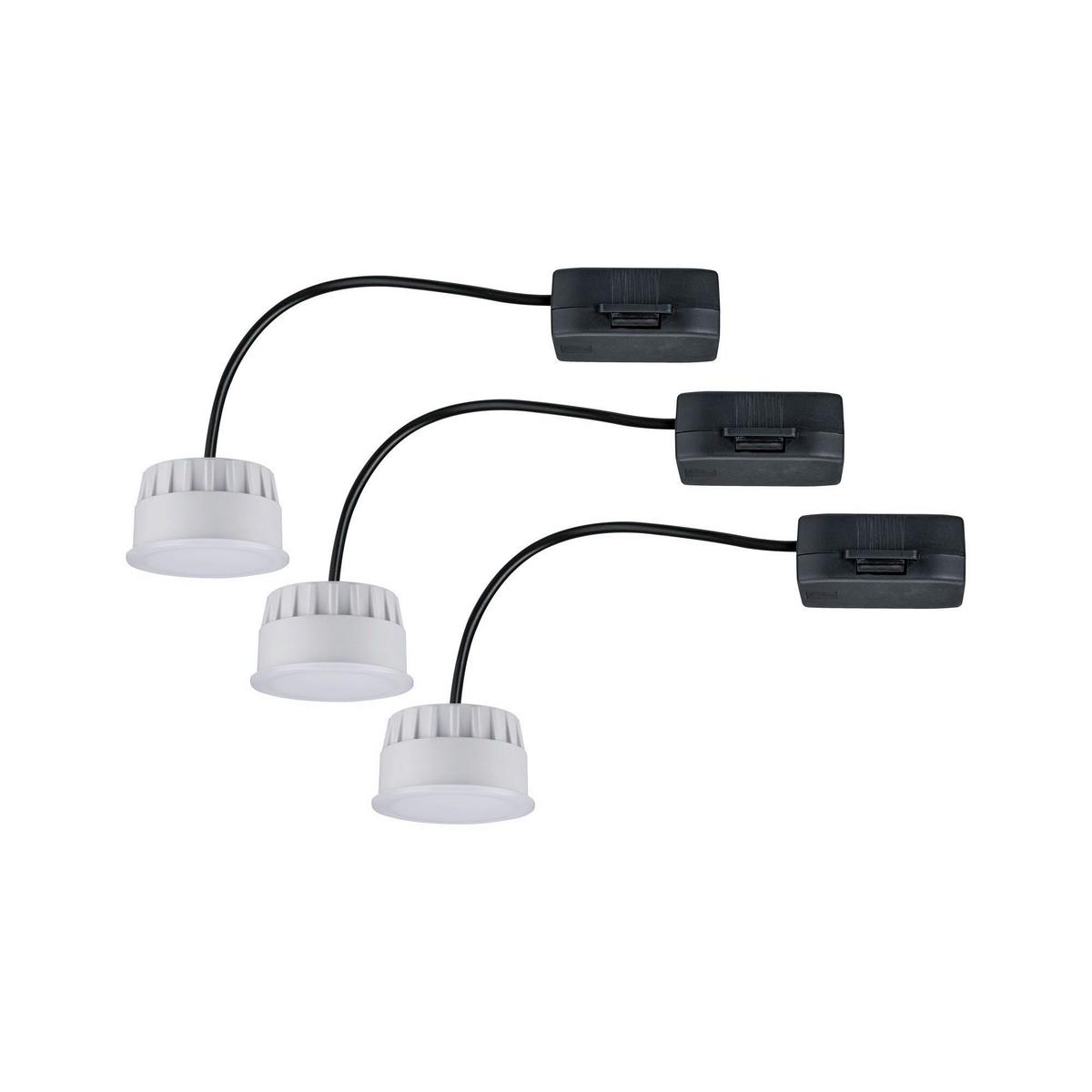 LED-Leuchtmittel 92473 3er Set max. 6 Watt - Weiß, Basics, Kunststoff (5/3cm) - Paulmann