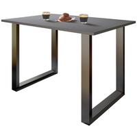 SCHREIBTISCH LONA - Anthrazit/Silberfarben, Design, Holzwerkstoff/Metall (140/76/50cm) - MID.YOU
