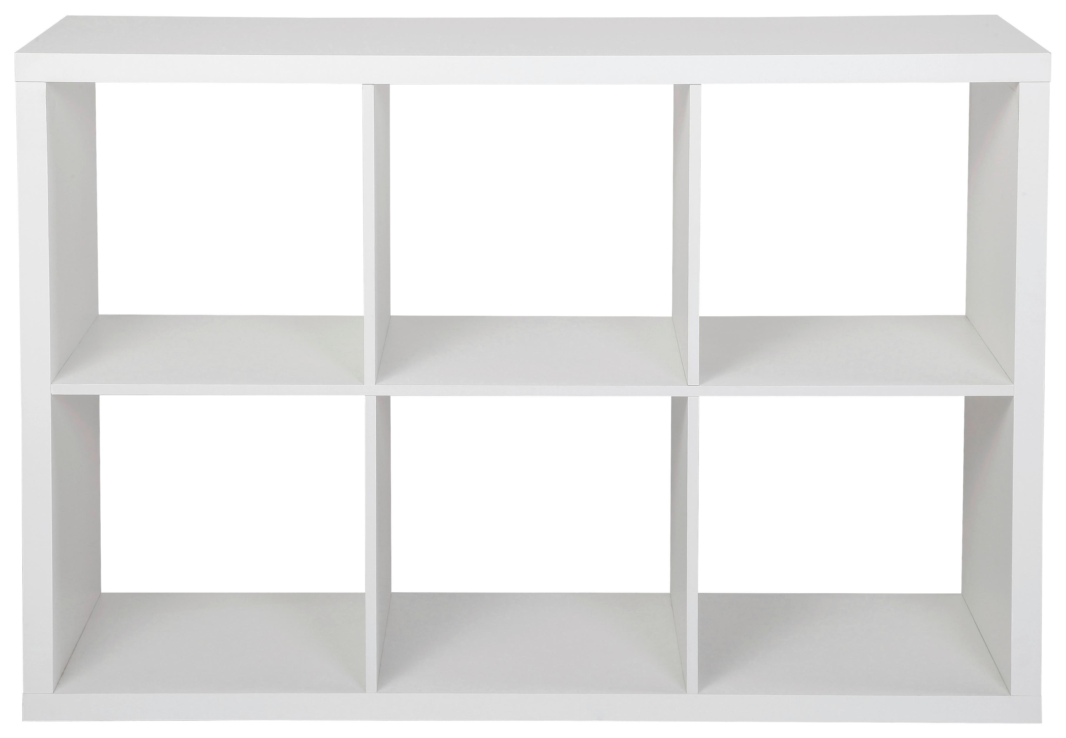 Regal Samy 2, Bela - bela, Moderno, leseni material (112/76/37cm)