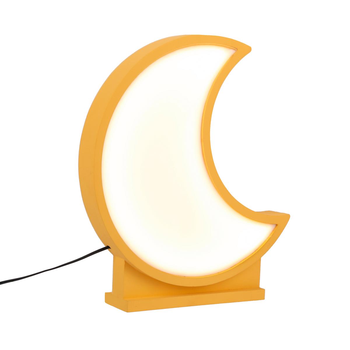 Dječja Stolna Svjetiljka 41-10599 Moon - zlatne boje, Basics, drvni materijal/plastika (26/5/29.5cm)