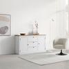 SIDEBOARD KORSIKA -EXKLUSIV- - vit/svart, Romantik / Lanthus, metall/trämaterial (150/85/43cm) - Mömax