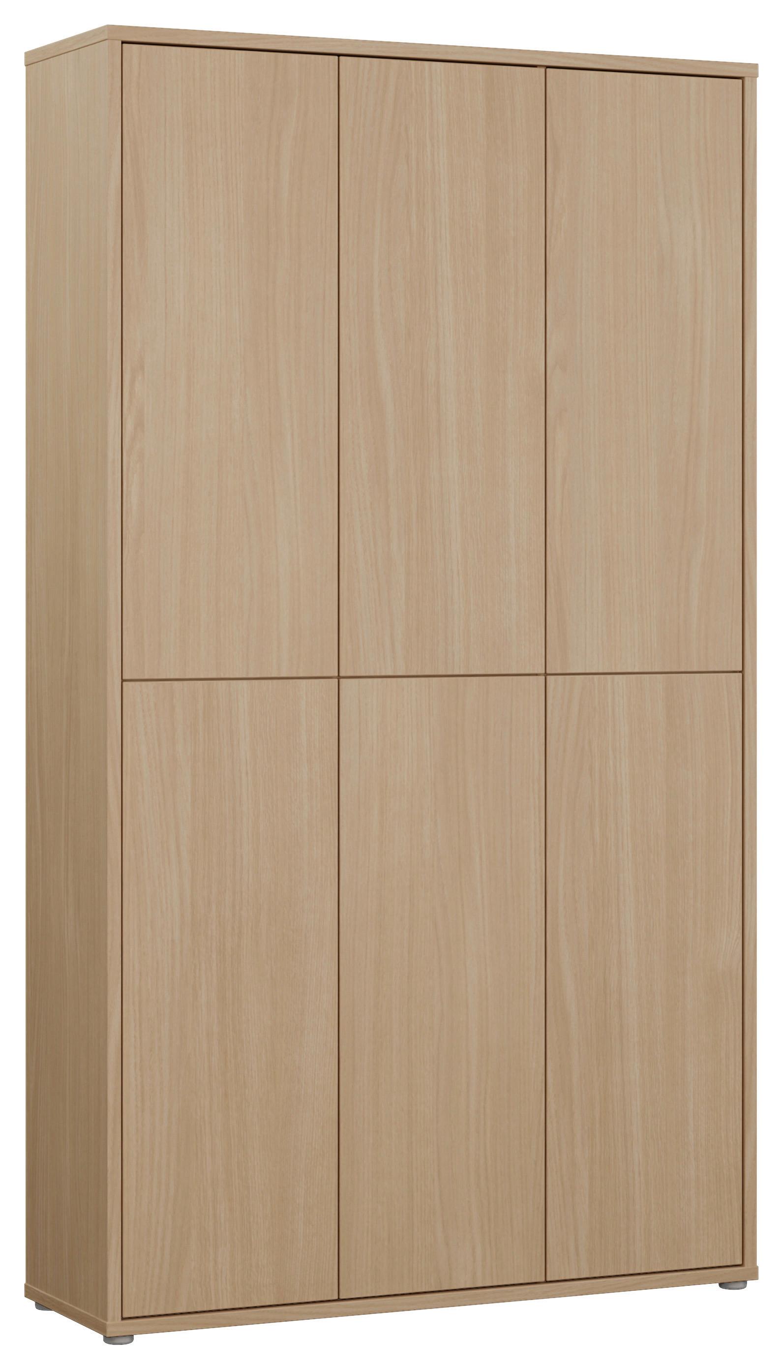 Omara Za Čevlje Alice, Barva Hrasta - siva/barve hrasta, Moderno, umetna masa/leseni material (109,2/191,9/34,9cm) - Carryhome