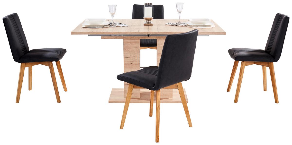 Raztegljiva Miza Helena, Barva Hrasta, 140-220 X 90 Cm - barve hrasta, Konvencionalno, leseni material (140-220/76/90cm) - Mömax