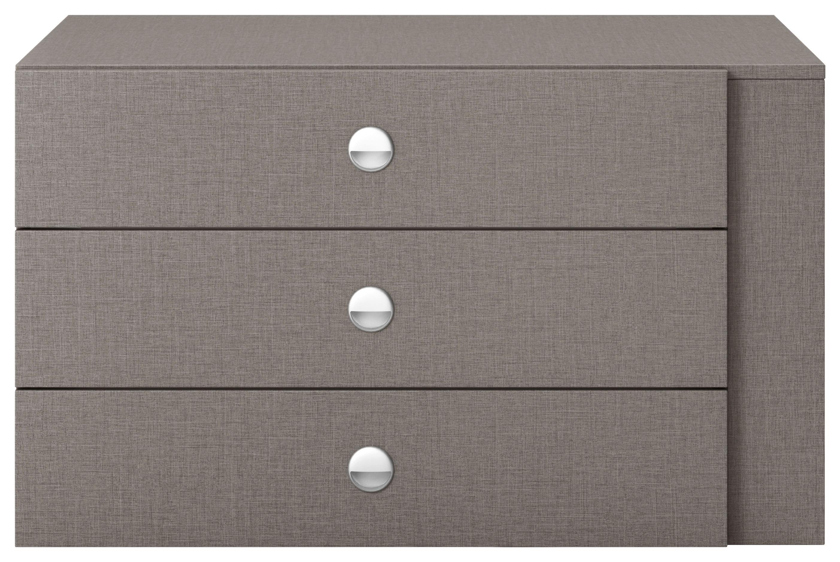 Schubkasteneinsatz Universal Grau - Grau, Holzwerkstoff (82,5/49/48,5cm) - Based