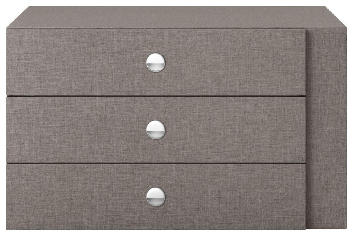 Schubkasteneinsatz Universal Grau - Grau, Holzwerkstoff (82,5/49/48,5cm) - Based