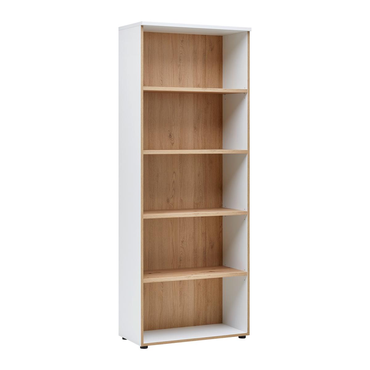 Polc Dallas - Artisan tölgy/fehér, Modern, faalapú anyag (75/197/38cm) - Mömax