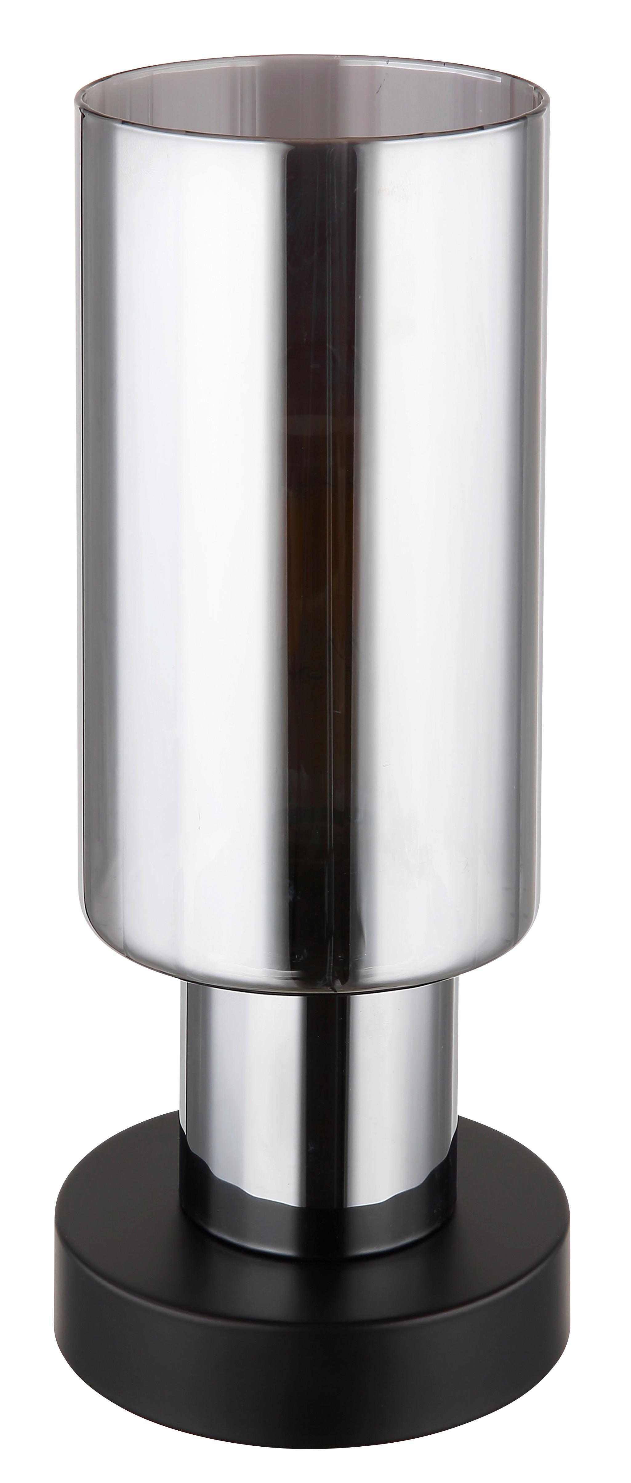 TISCHLEUCHTE 15708T - Schwarz, Basics, Glas/Metall (11/27cm) - Globo