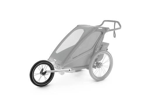 PRZYCZEPA ROWEROWA - AKCESORIA CHARIOT JOGGING KIT SINGLE - kolor srebrny/czarny, Basics, tworzywo sztuczne/metal - Thule