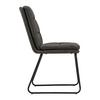 CHAISE KONA - noir/gris foncé, MODERN, métal/textile (48/90/65cm) - Bessagi Home