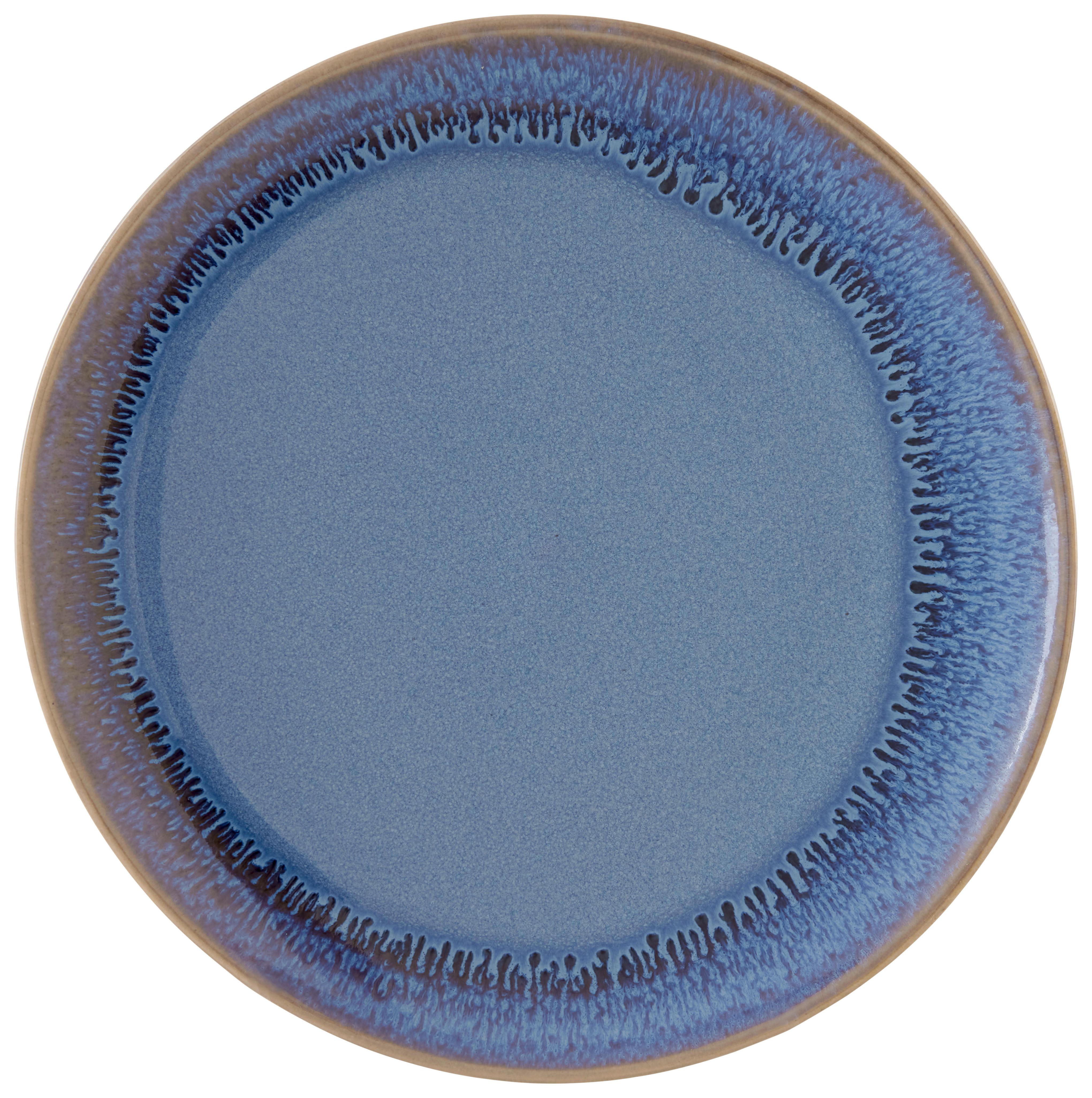 Desszertes Tányér Frank - türkiz/kék, Modern, kerámia (20cm)