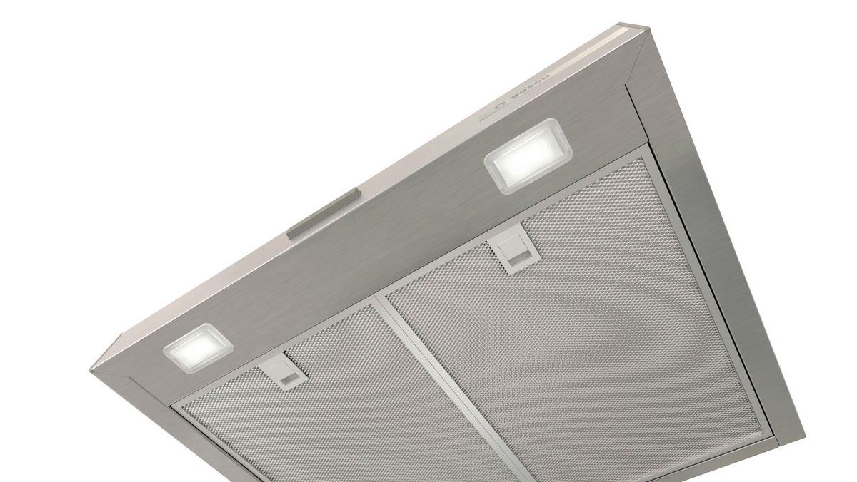 Dunstabzugshaube DWB63BC30 - Edelstahlfarben, Metall (59,8/63,5-89,5/50cm) - Bosch