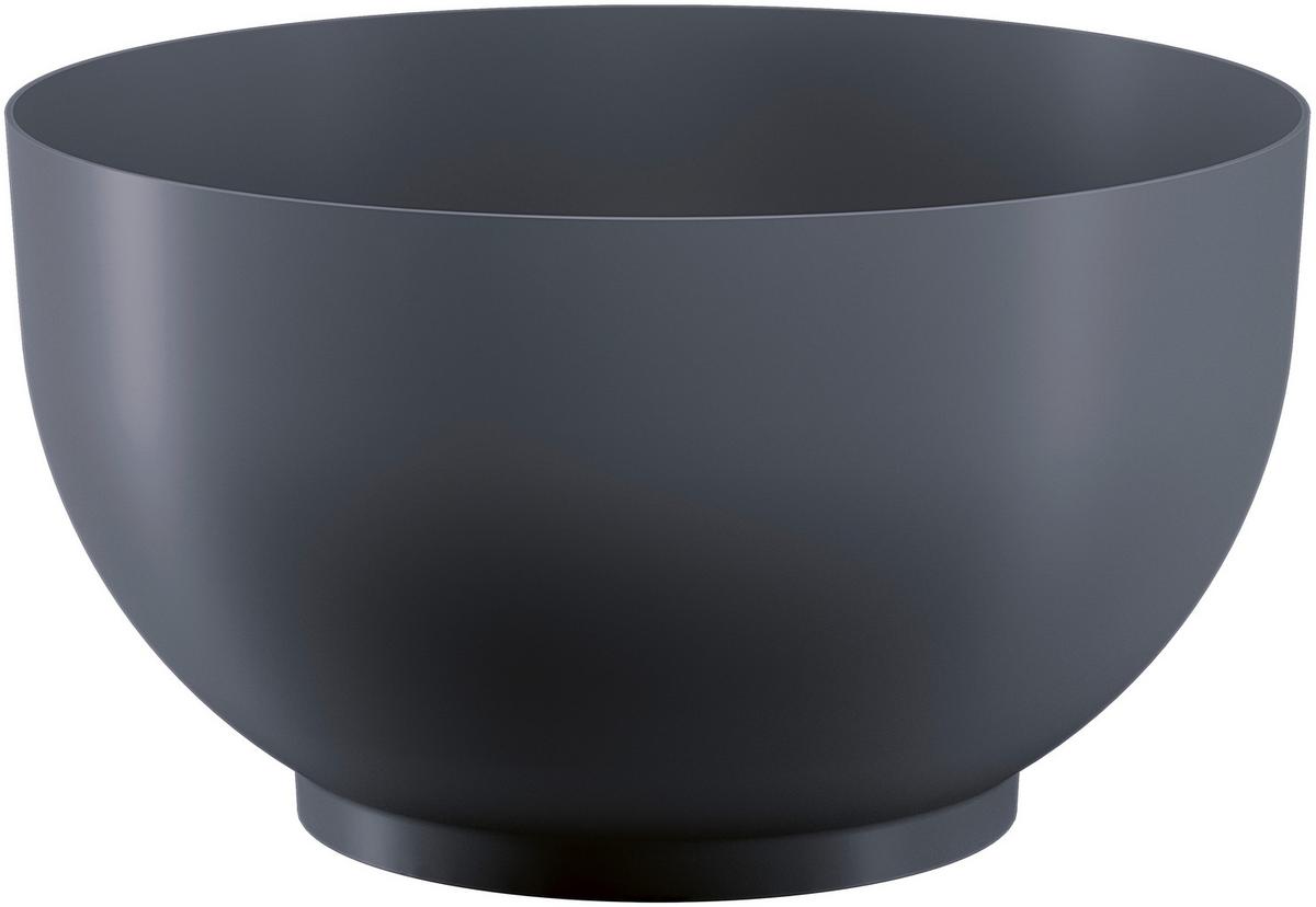 Übertopf Siena Anthrazit Ø ca. 29,5cm - Anthrazit, KONVENTIONELL, Kunststoff (29,5/15,3cm) - Mömax