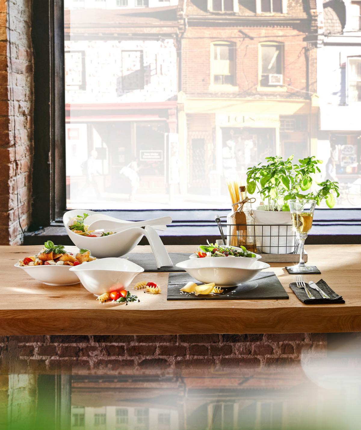 ZESTAW DO SAŁATEK VAPIANO VILLEROY&BOCH - biały, Design (21/17cm) - Villeroy & Boch