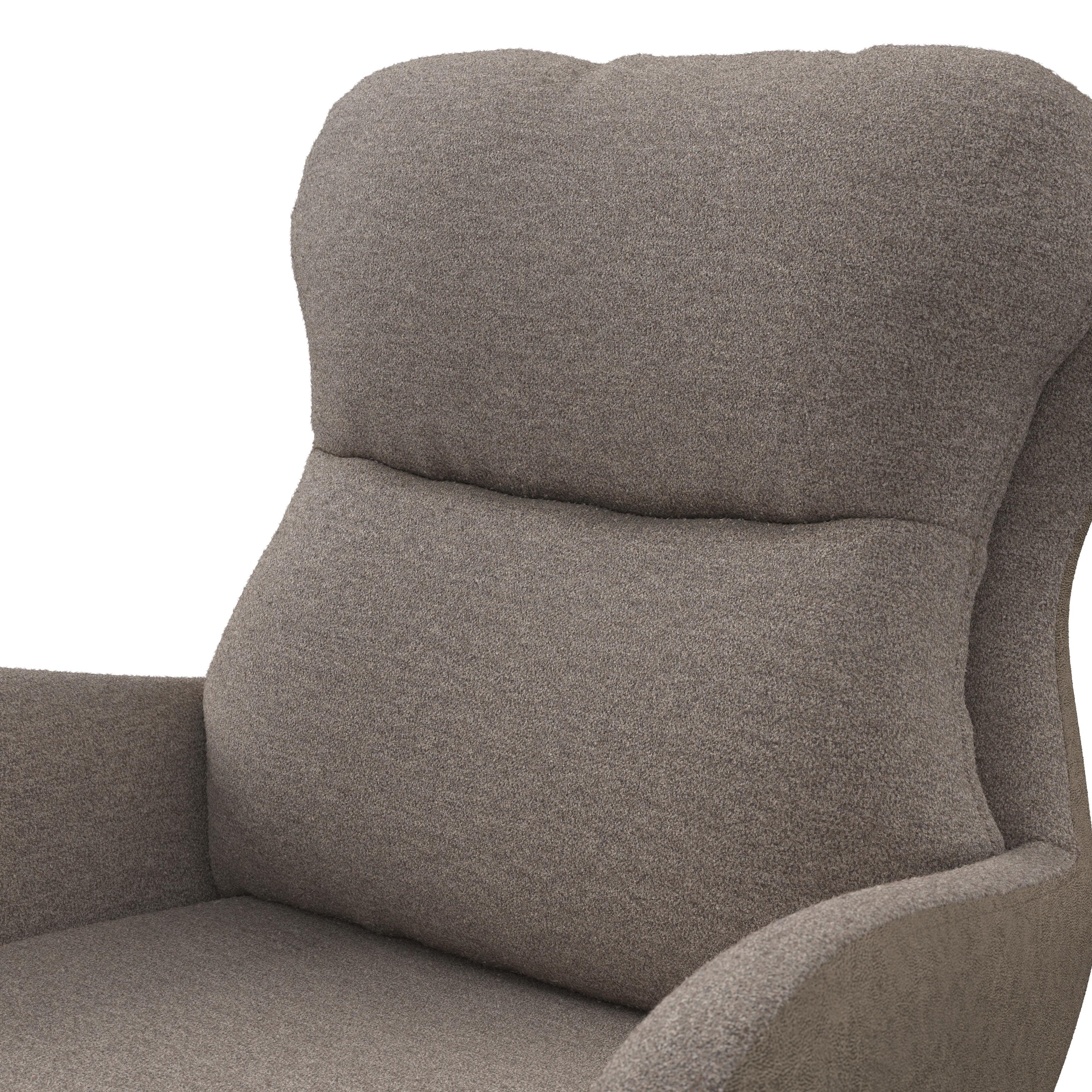 STOL MED ARMSTÖD NEELIA - brun/naturfärgad, Modern, metall/trä (59,5/93/69cm) - Bessagi Home