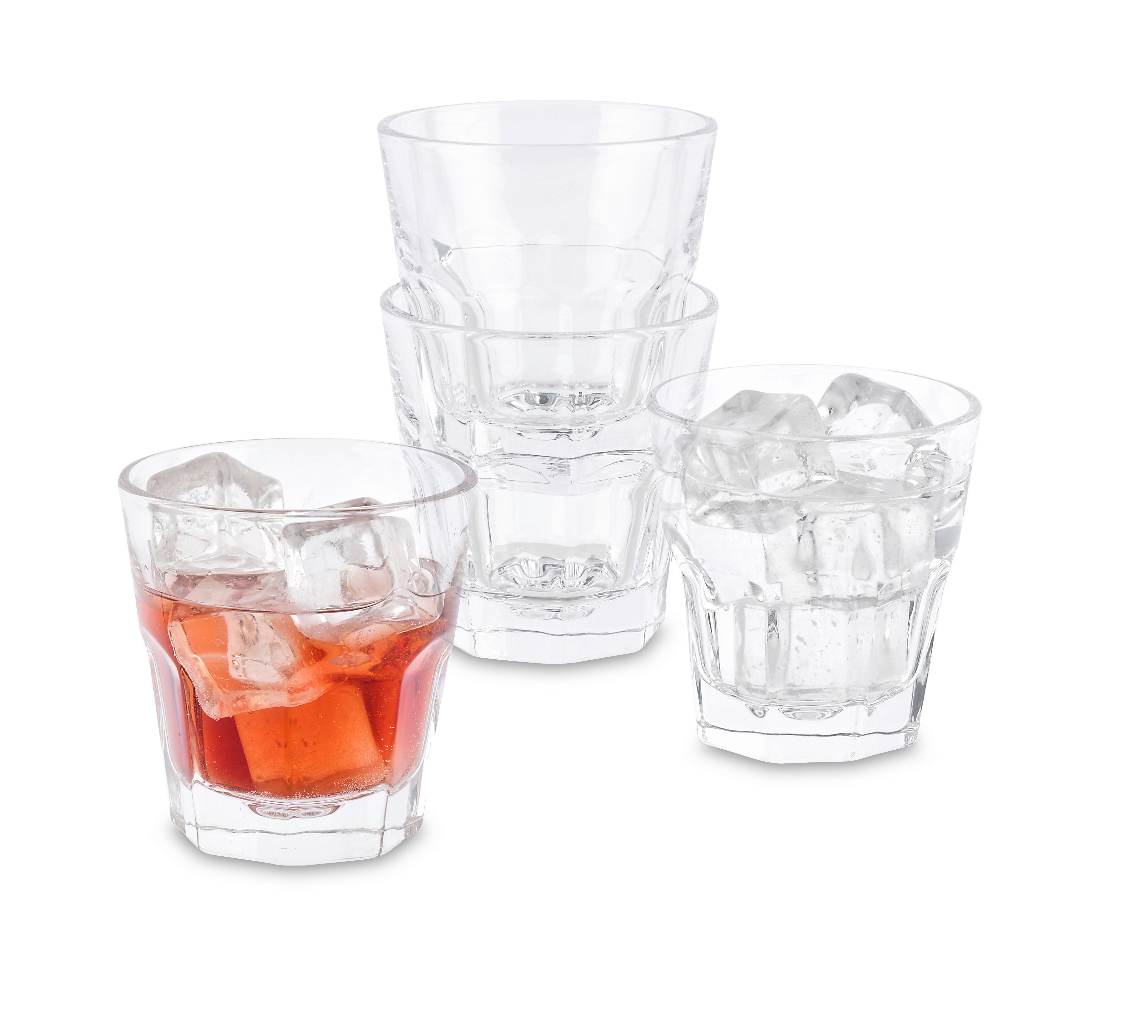 DRICKSGLAS I SET ADAM - klar, Klassisk, glas (8,4/8,4/8,7cm) - Mömax