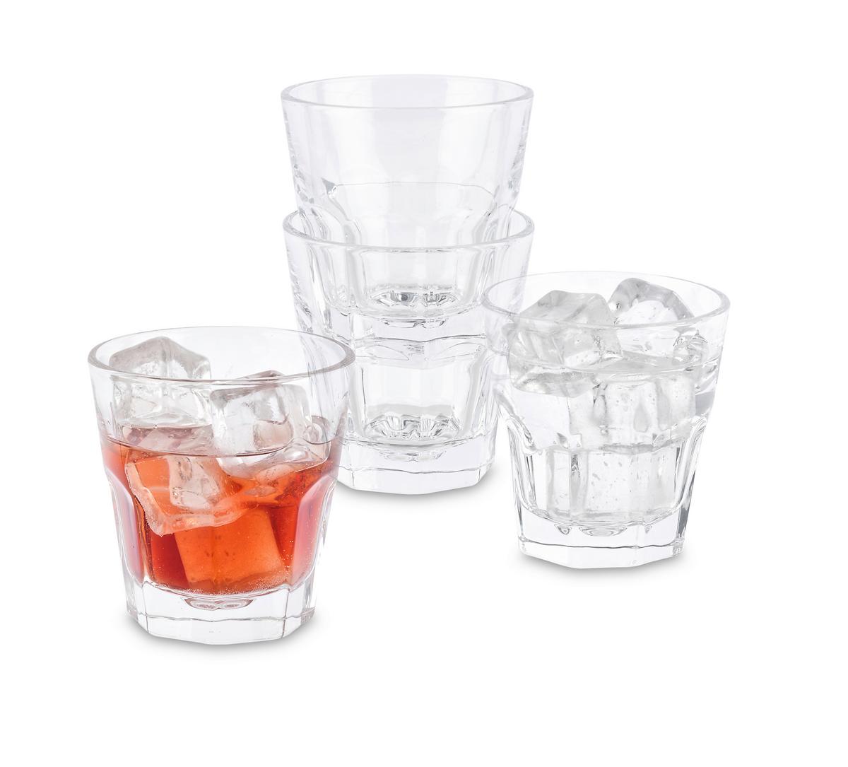 Set de pahare Adam - străveziu, Konventionell, sticlă (8,4/8,4/8,7cm) - Mömax