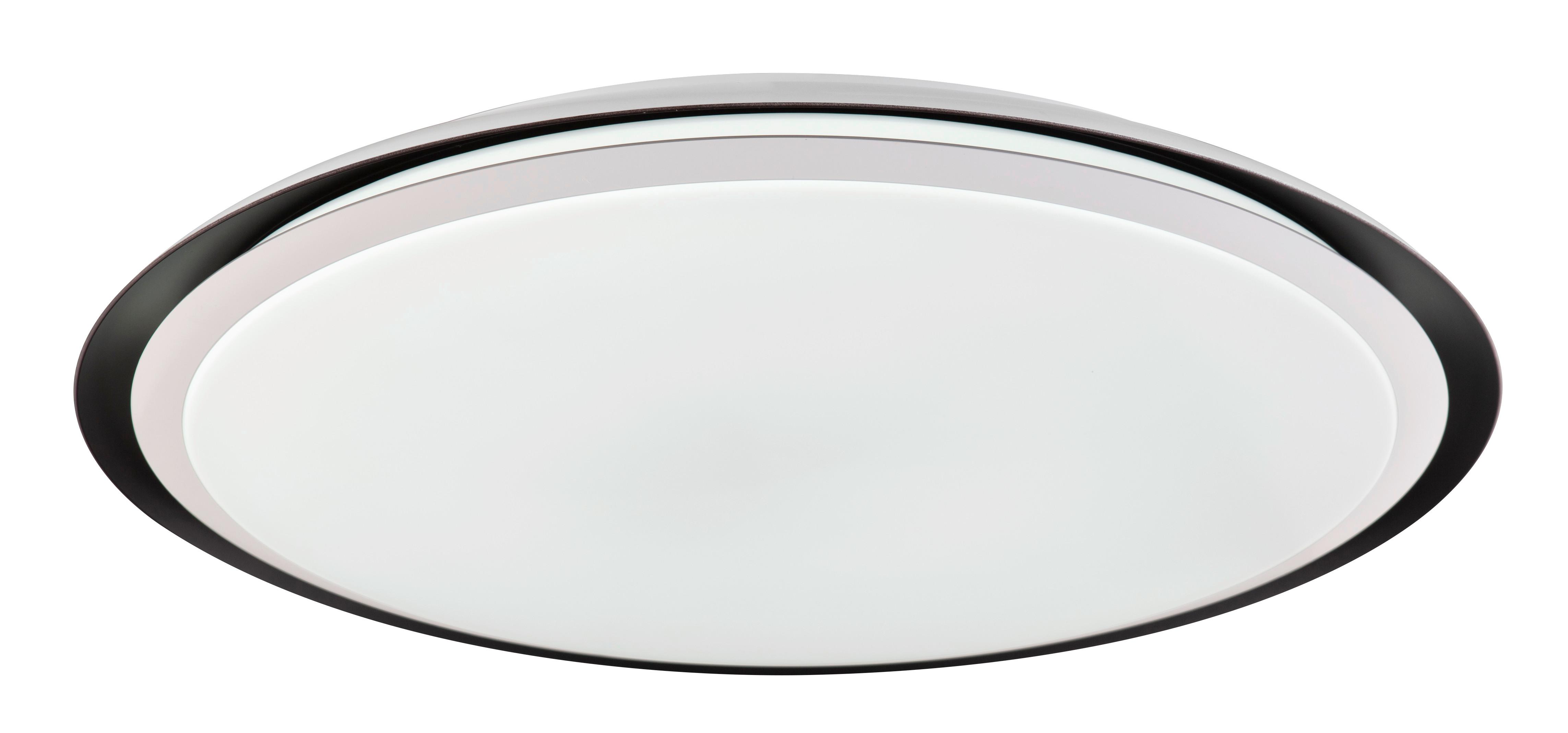 LED-Deckenleuchte Xaver max. 40 Watt - Opal/Schwarz, Kunststoff/Metall (56/8,5cm)