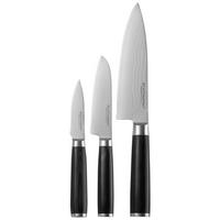 Set Nožev Damaszener, 3-Delni - barve nerjavečega jekla, Trend, kovina (17,8/12,7/8,9cm) - Echtwerk