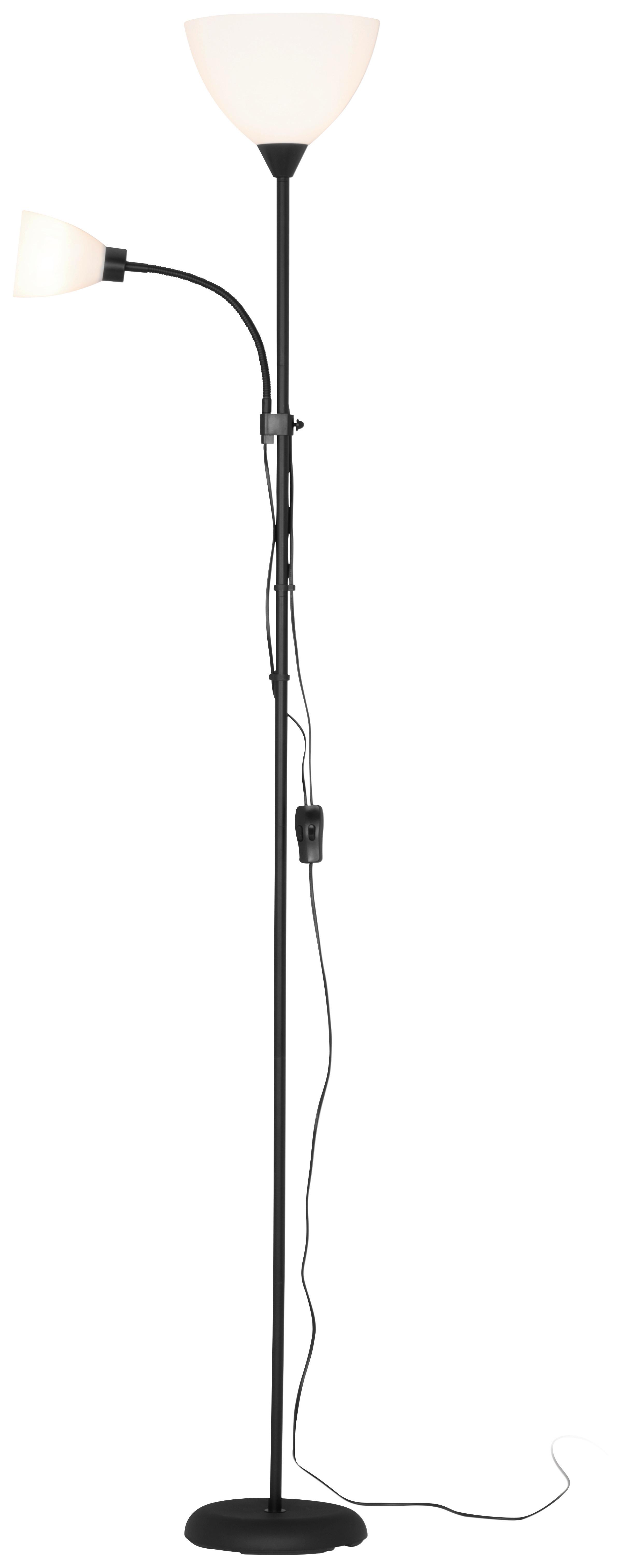 Állólámpa Vanessa - fekete/áttetsző, Konventionell, műanyag/fém (22,5cm) - Best Price