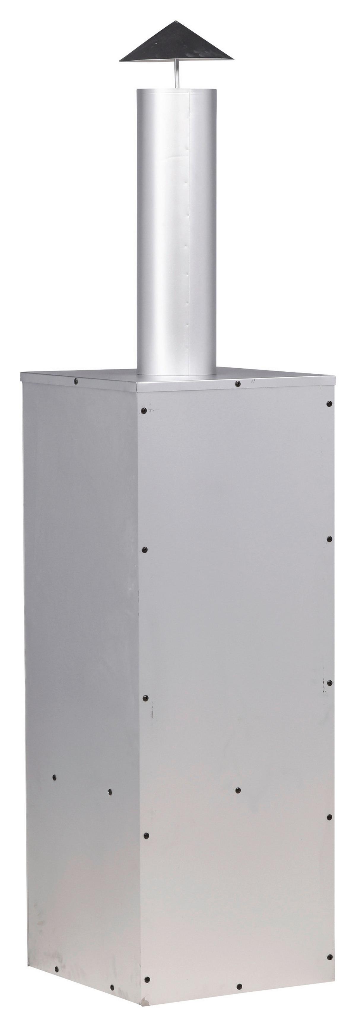 Feuerstelle Makarima ca. 45x199x45 cm Silber - Silberfarben, KONVENTIONELL, Metall (45/199/45cm) - Gardenson