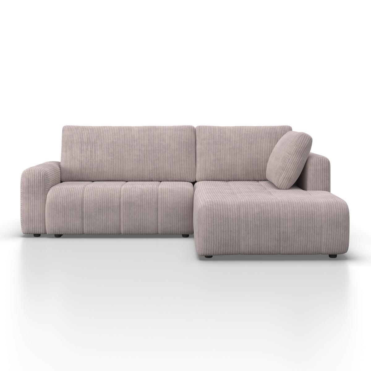 Canapea modulara GIA - gri deschis, Modern, lemn/textil (261/94/197cm) - Bessagi Home
