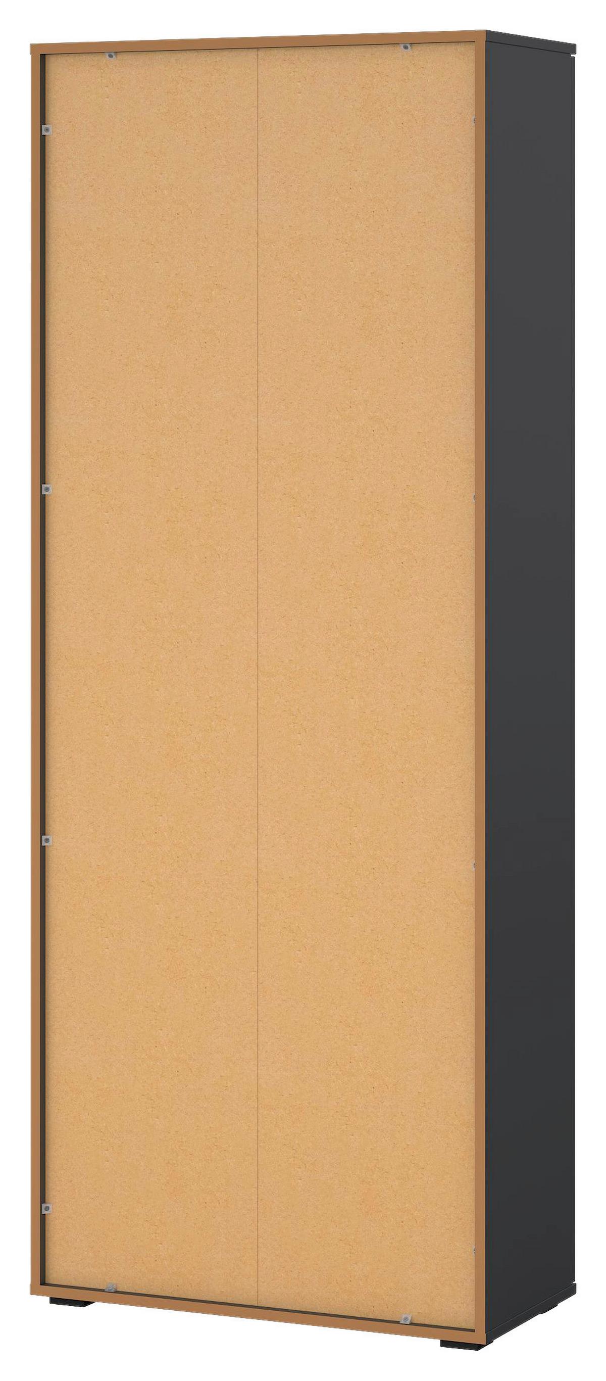 Mehrzweckschrank Bobby I Anthrazit - Anthrazit, KONVENTIONELL, Holz (70/179/34cm) - Mömax