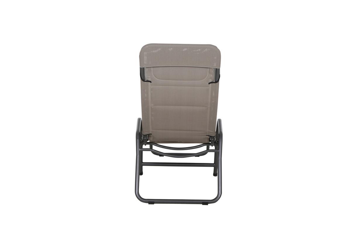 KIPPLIEGE J40975 - Taupe, KONVENTIONELL, Kunststoff/Metall (71/112/150cm) - Siena Garden