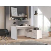 Radni Stol Tempra 2 - bijela, Basics, drvni materijal (120,6/74,9/151,4cm) - Based